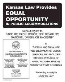 Kansas Equal Opportunity in Public Accommodations Poster